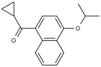 Cyclopropyl[4-(1-methylethoxy)-1-naphthalenyl]methanone Structure