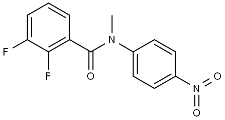 2,3-difluoro-N-methyl-N-(4-nitrophenyl)benzamide Structure