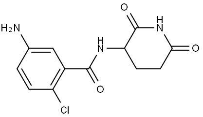 5-amino-2-chloro-N-(2,6-dioxopiperidin-3-yl)benzamide Structure