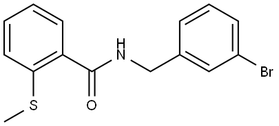 N-[(3-Bromophenyl)methyl]-2-(methylthio)benzamide Structure