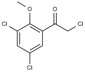 2-Chloro-1-(3,5-dichloro-2-methoxyphenyl)ethanone Structure