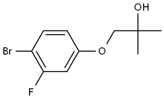 1-(4-Bromo-3-fluorophenoxy)-2-methyl-2-propanol Structure