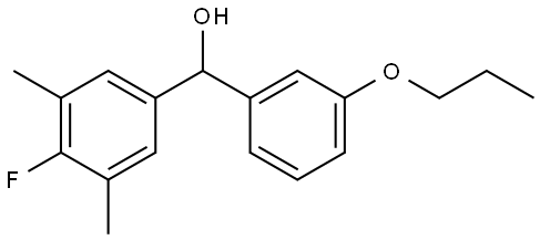 4-Fluoro-3,5-dimethyl-α-(3-propoxyphenyl)benzenemethanol Structure