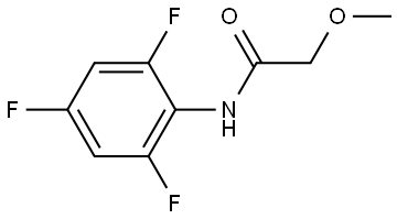 2-Methoxy-N-(2,4,6-trifluorophenyl)acetamide Structure