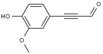 3-(4-Hydroxy-3-methoxyphenyl)-2-propynal Structure