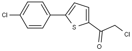 2-Chloro-1-[5-(4-chlorophenyl)-2-thienyl]ethanone Structure