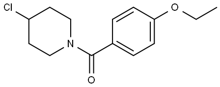 (4-Chloro-1-piperidinyl)(4-ethoxyphenyl)methanone Structure