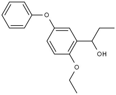 1-(2-ethoxy-5-phenoxyphenyl)propan-1-ol 구조식 이미지