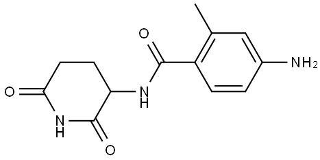 4-amino-N-(2,6-dioxo-3-piperidyl)-2-methylbenzamide Structure