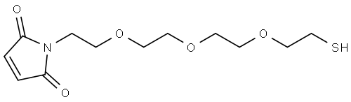 1-(2-{2-[2-(2-sulfanylethoxy)ethoxy]ethoxy}ethyl)-2,5-dihydro-1H-pyrrole-2,5-dione Structure