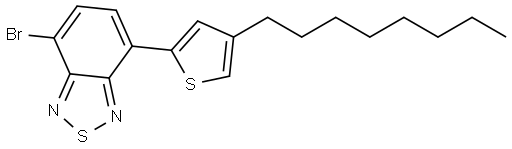 4-bromo-7-(4-octylthiophen-2-yl)benzo[c][1,2,5]thiadiazole Structure