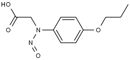 2-(nitroso(4-propoxyphenyl)amino)acetic acid Structure