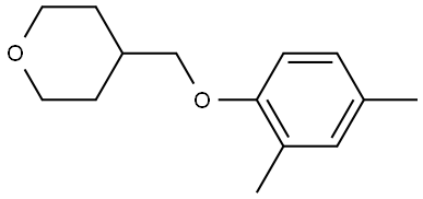 4-[(2,4-Dimethylphenoxy)methyl]tetrahydro-2H-pyran Structure