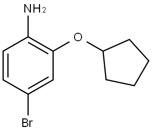 4-Bromo-2-(cyclopentyloxy)benzenamine Structure