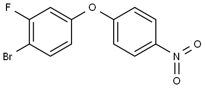 1-bromo-2-fluoro-4-(4-nitrophenoxy)benzene Structure