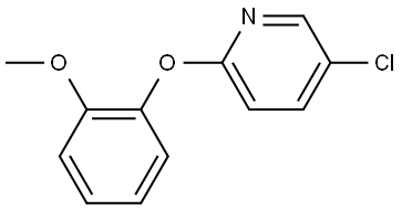 Pyridine, 5-chloro-2-(2-methoxyphenoxy)- Structure