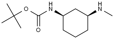 rel-tert-Butyl ((1R,3S)-3-(methylamino)cyclohexyl)carbamate Structure