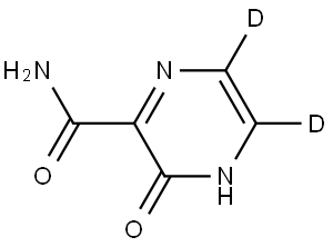 3-oxo-3,4-dihydropyrazine-5,6-d2-2-carboxamide Structure