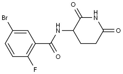 5-bromo-N-(2,6-dioxopiperidin-3-yl)-2-fluorobenzamide Structure