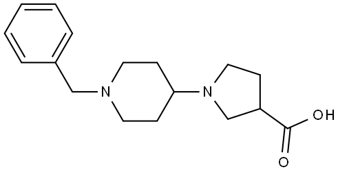 1-(1-benzylpiperidin-4-yl)pyrrolidine-3-carboxylic acid Structure