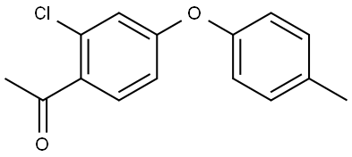 1-(2-Chloro-4-(p-tolyloxy)phenyl)ethan-1-one Structure