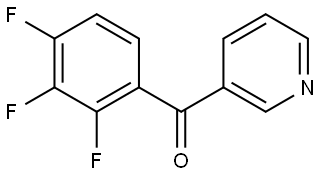 3-Pyridinyl(2,3,4-trifluorophenyl)methanone Structure