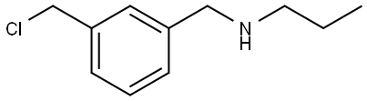 N-(3-(chloromethyl)benzyl)propan-1-amine Structure