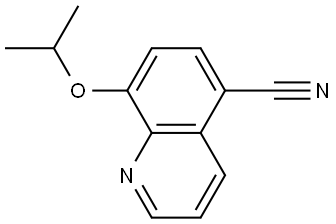 8-(1-Methylethoxy)-5-quinolinecarbonitrile Structure