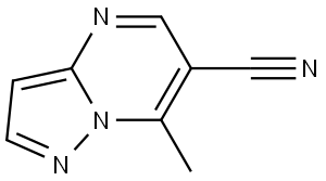 7-methylpyrazolo[1,5-a]pyrimidine-6-carbonitrile Structure