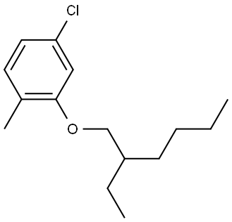 4-Chloro-2-[(2-ethylhexyl)oxy]-1-methylbenzene Structure