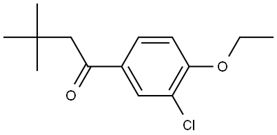 1-(3-Chloro-4-ethoxyphenyl)-3,3-dimethyl-1-butanone Structure