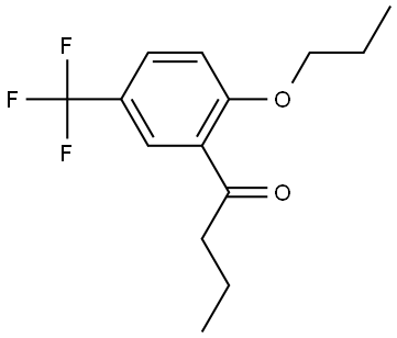 1-[2-Propoxy-5-(trifluoromethyl)phenyl]-1-butanone Structure