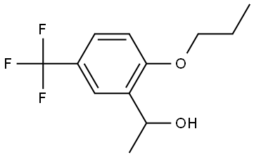 α-Methyl-2-propoxy-5-(trifluoromethyl)benzenemethanol Structure