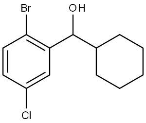 2-Bromo-5-chloro-α-cyclohexylbenzenemethanol Structure