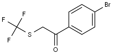 1-(4-Bromophenyl)-2-[(trifluoromethyl)thio]ethanone 구조식 이미지