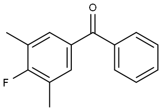 (4-fluoro-3,5-dimethylphenyl)(phenyl)methanone Structure