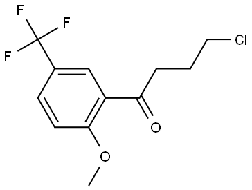 4-Chloro-1-[2-methoxy-5-(trifluoromethyl)phenyl]-1-butanone Structure