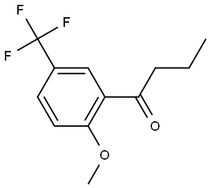 1-[2-Methoxy-5-(trifluoromethyl)phenyl]-1-butanone Structure