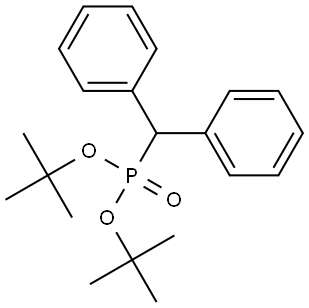 Phosphonic acid, (diphenylmethyl)-, bis(1,1-dimethylethyl) ester Structure