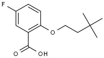 2-(3,3-dimethylbutoxy)-5-fluorobenzoic acid Structure