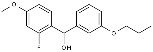 2-Fluoro-4-methoxy-α-(3-propoxyphenyl)benzenemethanol Structure