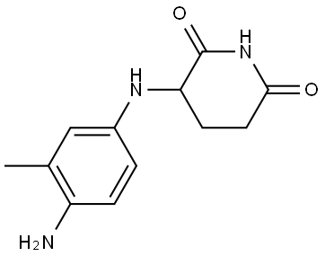 3-(4-amino-3-methylanilino)piperidine-2,6-dione Structure