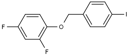 2,4-Difluoro-1-[(4-iodophenyl)methoxy]benzene Structure