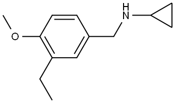 N-Cyclopropyl-3-ethyl-4-methoxybenzenemethanamine Structure