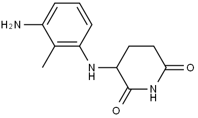 3-(3-amino-2-methylanilino)piperidine-2,6-dione Structure