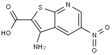 3-amino-5-nitrothieno[2,3-b]pyridine-2-carboxylic acid Structure