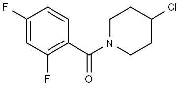 (4-Chloro-1-piperidinyl)(2,4-difluorophenyl)methanone Structure