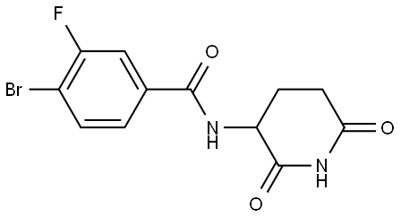 4-bromo-N-(2,6-dioxopiperidin-3-yl)-3-fluorobenzamide Structure