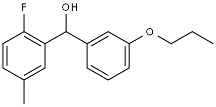 2-Fluoro-5-methyl-α-(3-propoxyphenyl)benzenemethanol Structure