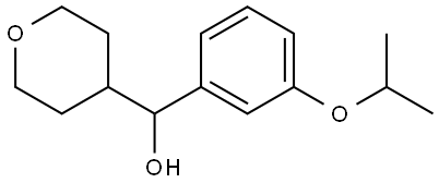 Tetrahydro-α-[3-(1-methylethoxy)phenyl]-2H-pyran-4-methanol Structure